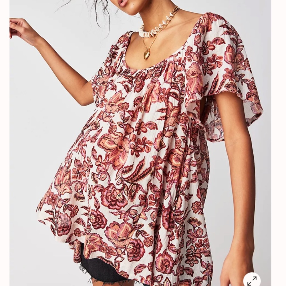 Free People Kawaii Getaway Printed Dress 50% OFF